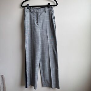 Boden Smart Wide Leg Pants Women's 4R Black Houndstooth Career Work Flare